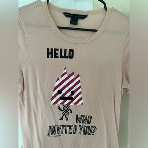Marc Jacobs cute pink graphic t-shirt